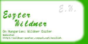 eszter wildner business card